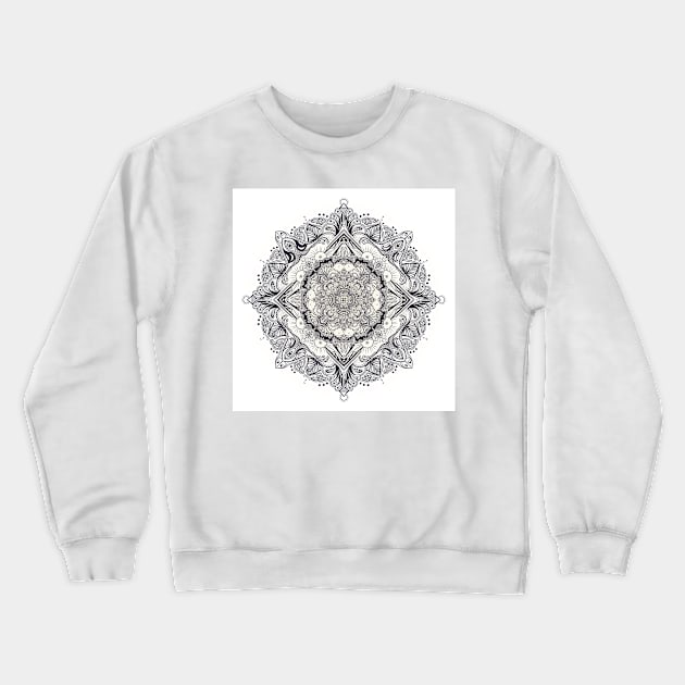 Mandala 02 (Light Edition) Crewneck Sweatshirt by PHAZED